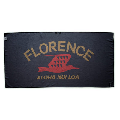 Color:Maroon Camo-Florence Aloha Nui Loa Performance Quick Dry Towel