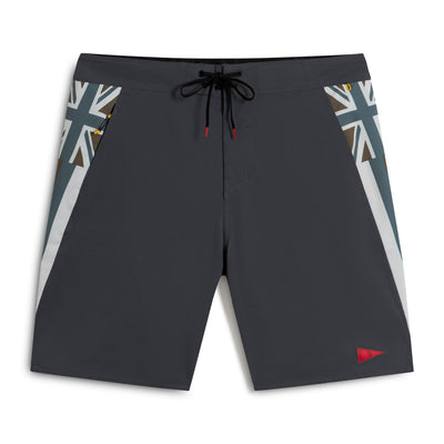 Color:Charcoal-Florence Pro Hawaii Boardshort