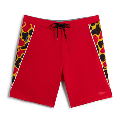 Color:Racing Red-Florence F1 Airtex Gamma Boardshort