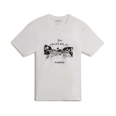 Color:White-Florence Bridge Sketch T-Shirt