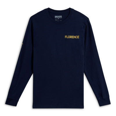 Color:Navy-Florence Long Sleeve T-Shirt