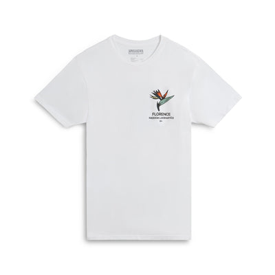 Color:White-Florence Birds of Paradise T-Shirt