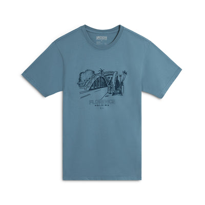 Color:Sea Blue-Florence Haleiwa Bridge T-Shirt