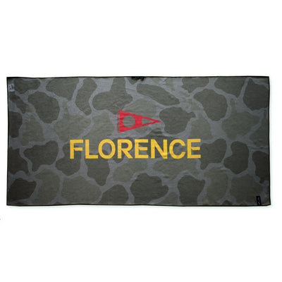 Color:Burnt Olive Camo-Florence Slowtide Towel